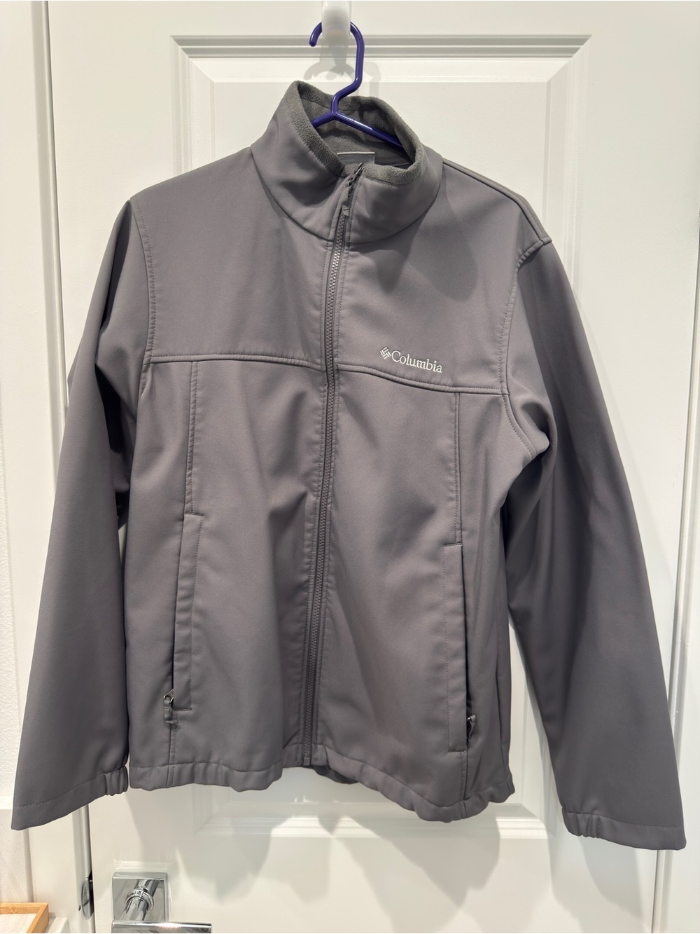 Columbia Gray Full-Zip Softshell Jacket